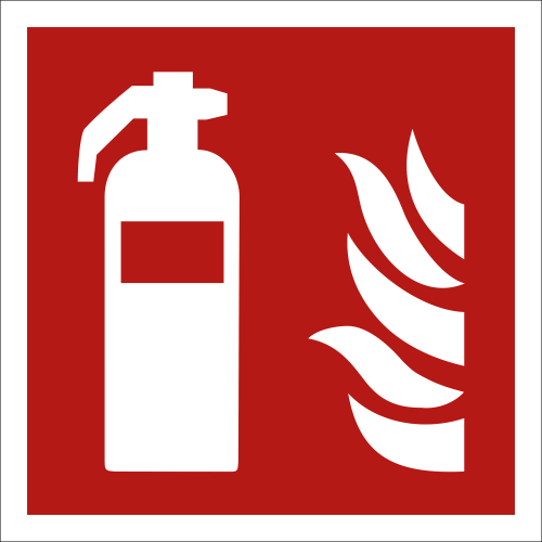 Feuerlöscher Schild