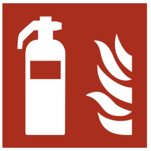 Feuerlöscher Schild | Brandschutzzeichen F001 gemäß ISO 7010