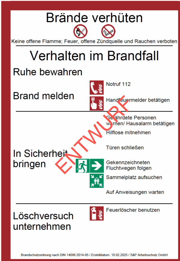 Brandschutzordnung